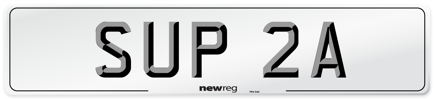 SUP 2A Front Number Plate