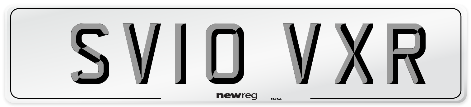 SV10 VXR Front Number Plate