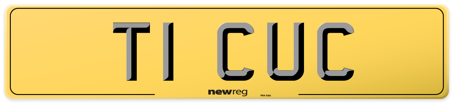 T1 CUC Rear Number Plate