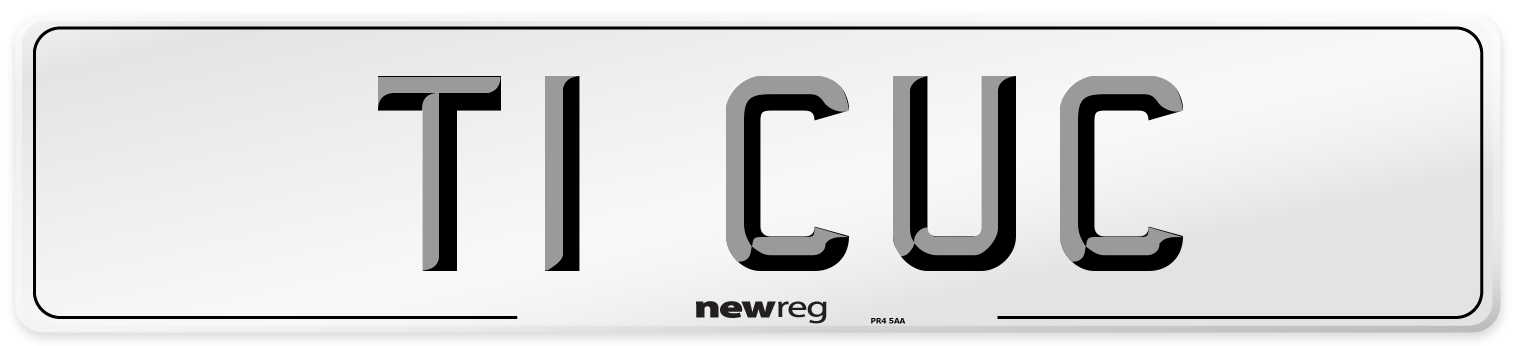 T1 CUC Front Number Plate