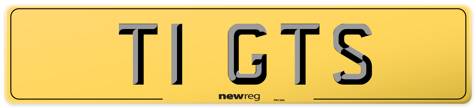 T1 GTS Rear Number Plate