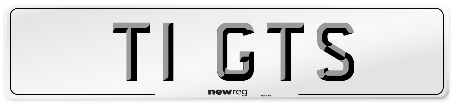 T1 GTS Front Number Plate