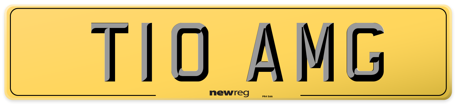 T10 AMG Rear Number Plate