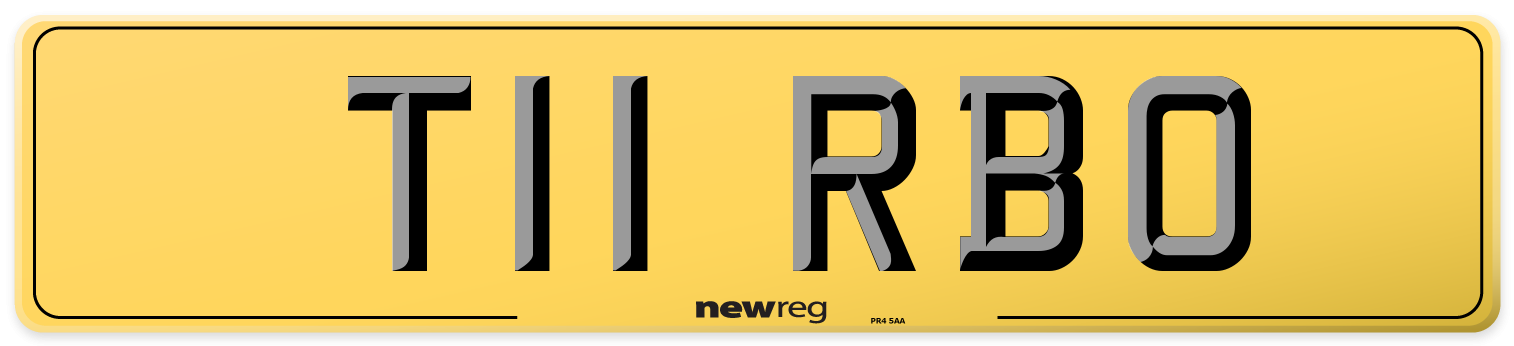 T11 RBO Rear Number Plate