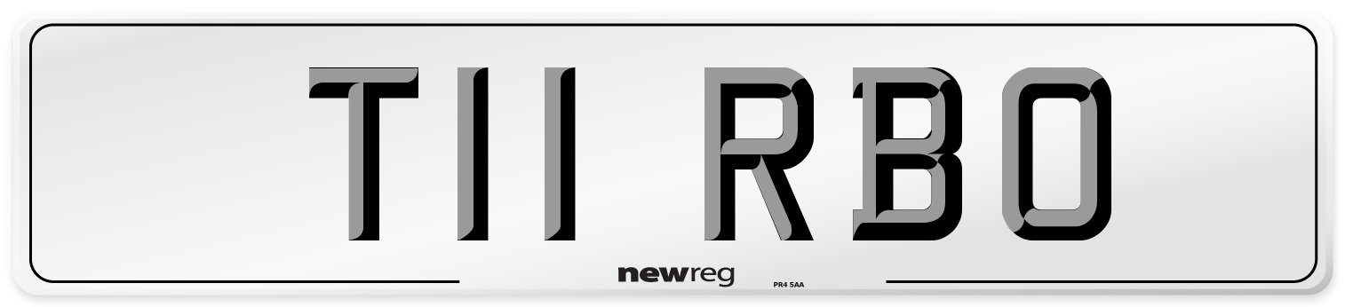 T11 RBO Front Number Plate