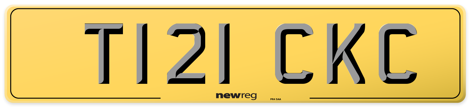 T121 CKC Rear Number Plate