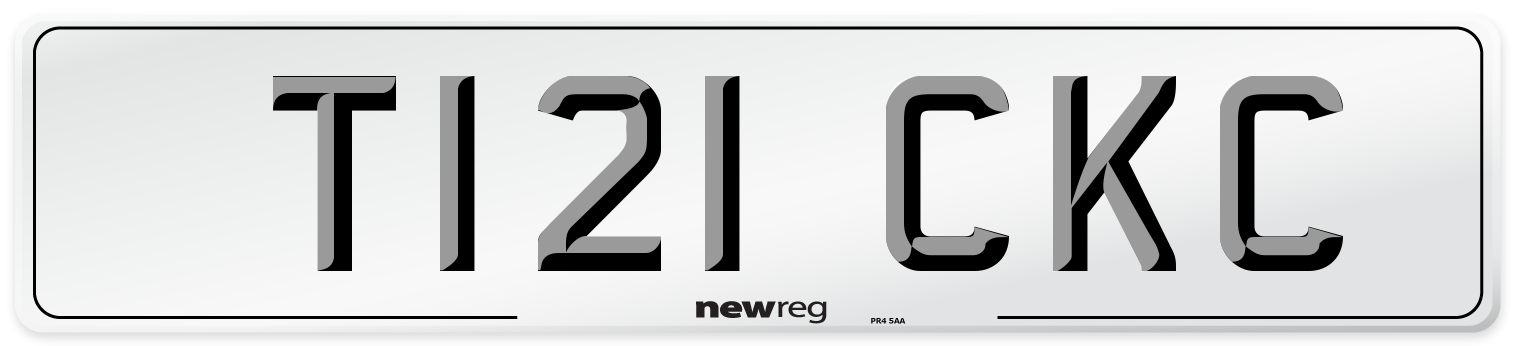 T121 CKC Front Number Plate