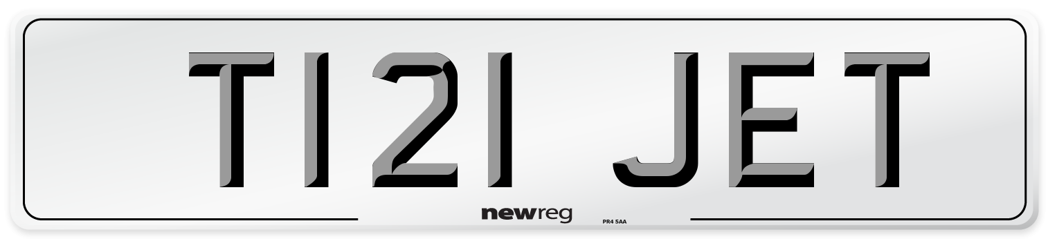 T121 JET Front Number Plate