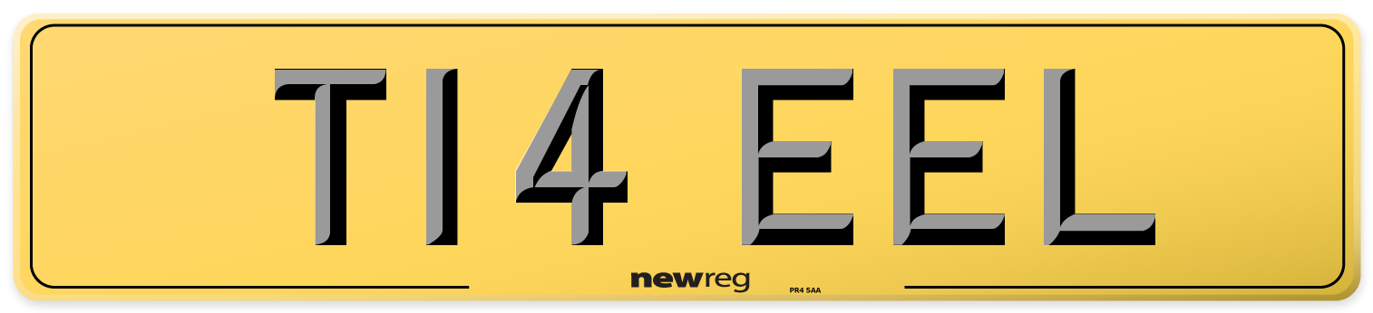 T14 EEL Rear Number Plate