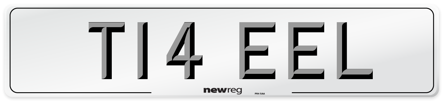 T14 EEL Front Number Plate