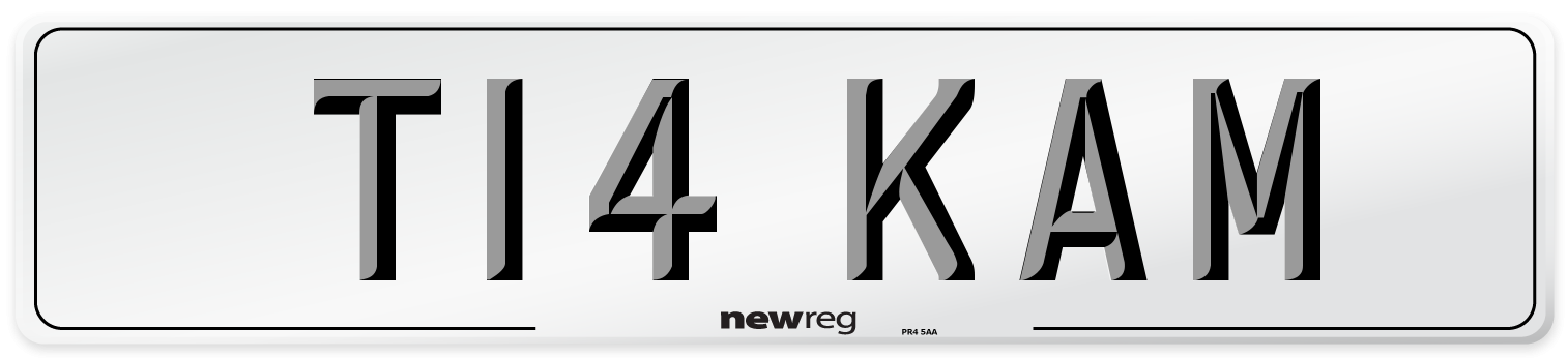 T14 KAM Front Number Plate