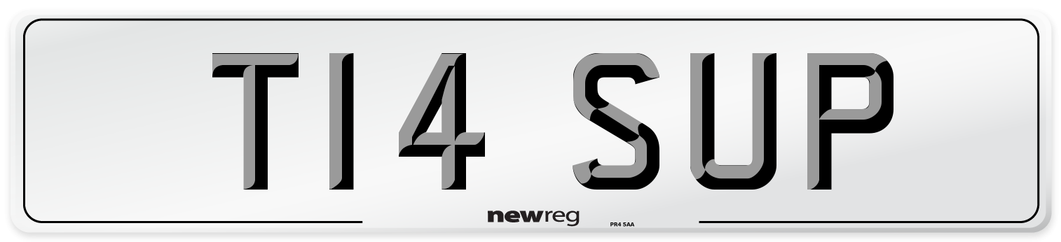 T14 SUP Front Number Plate