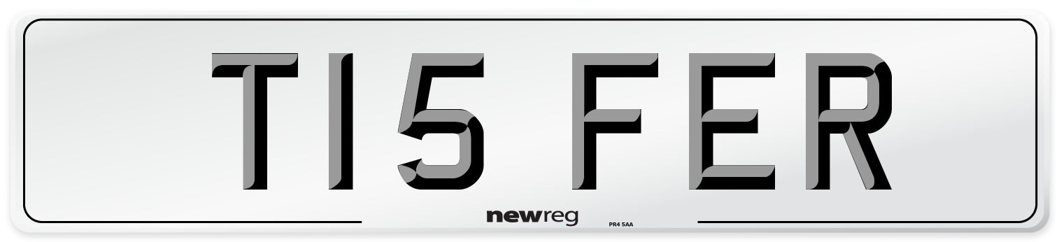 T15 FER Front Number Plate