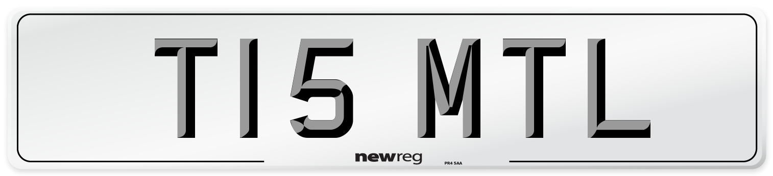 T15 MTL Front Number Plate