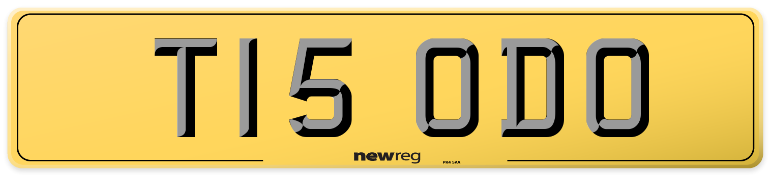 T15 ODO Rear Number Plate