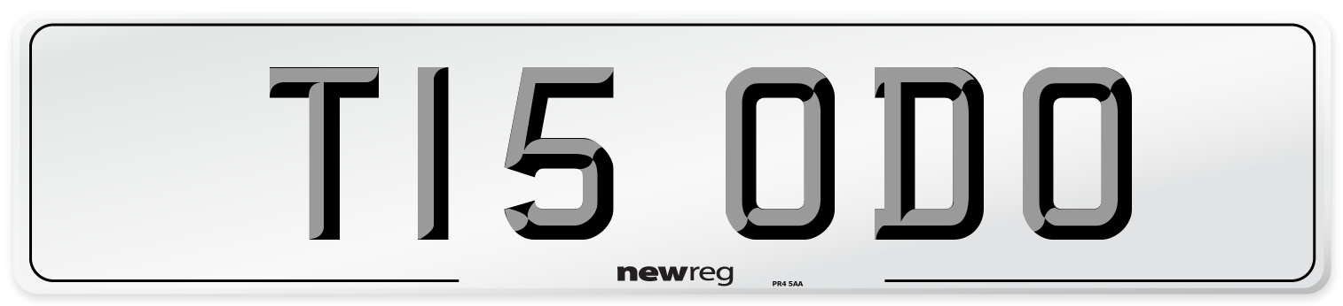 T15 ODO Front Number Plate