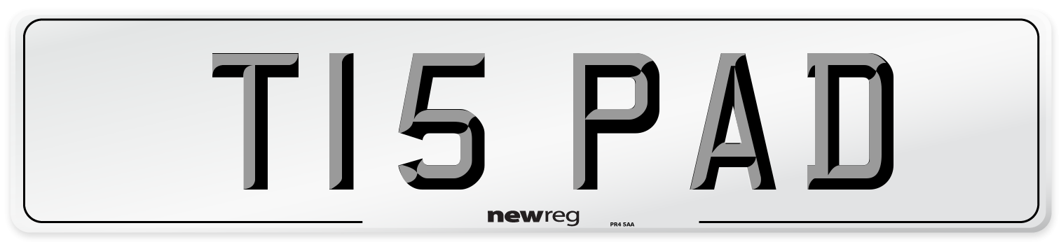 T15 PAD Front Number Plate