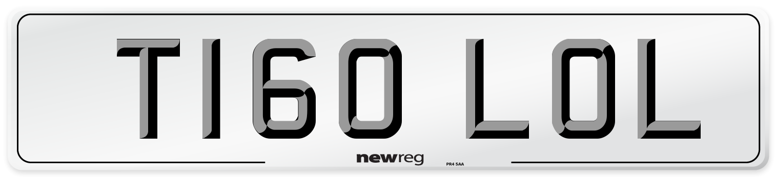 T160 LOL Front Number Plate