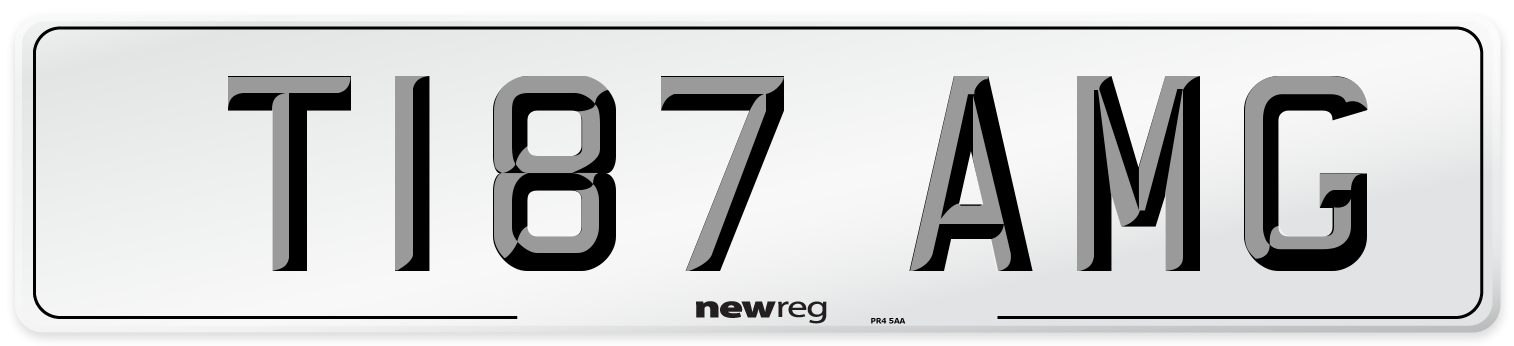 T187 AMG Front Number Plate