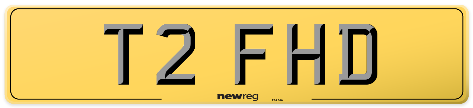 T2 FHD Rear Number Plate