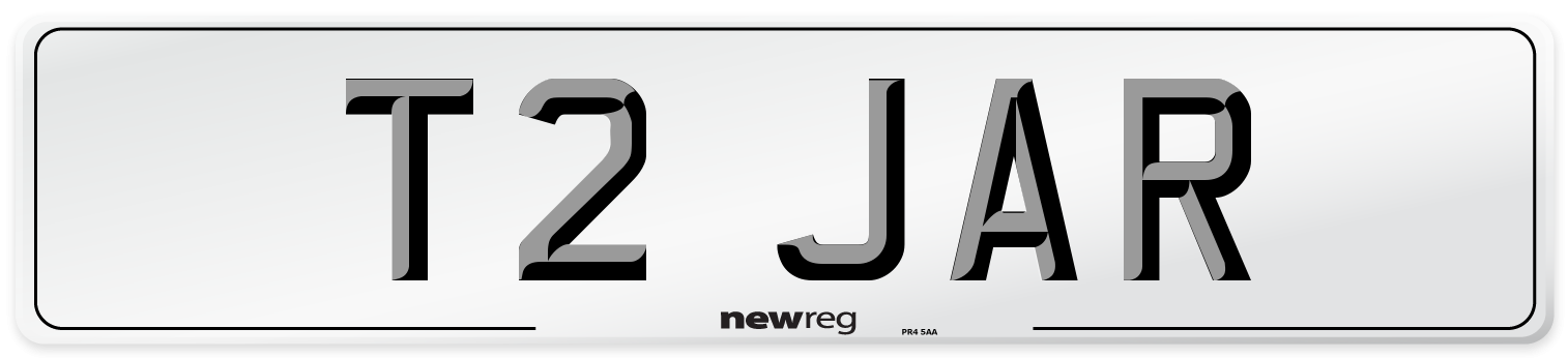 T2 JAR Front Number Plate