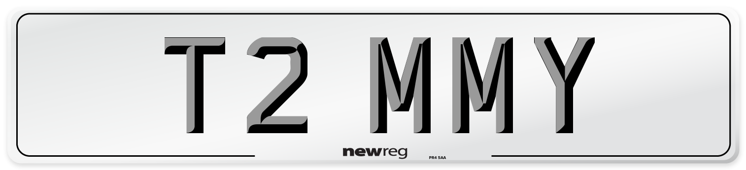 T2 MMY Front Number Plate