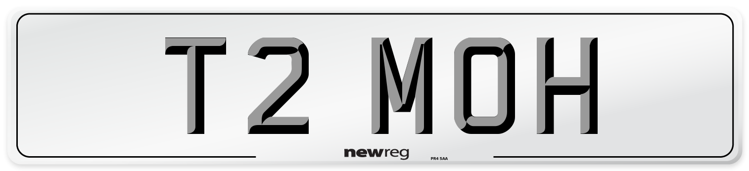 T2 MOH Front Number Plate