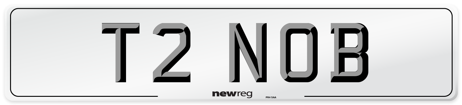 T2 NOB Front Number Plate