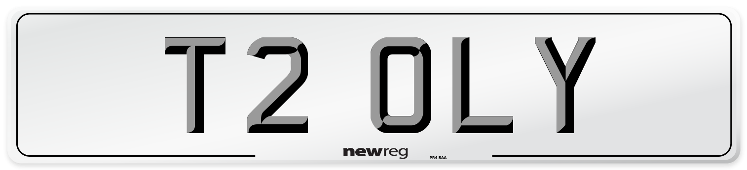 T2 OLY Front Number Plate