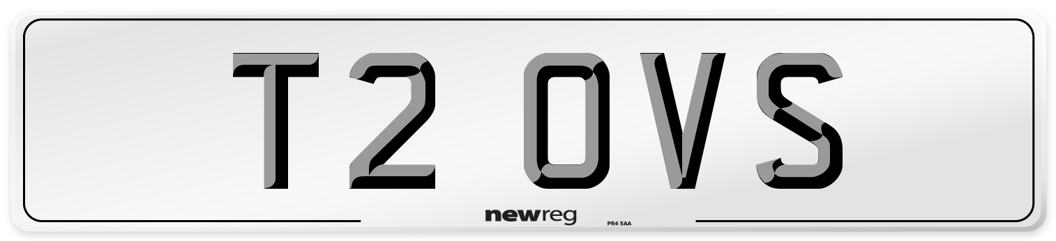 T2 OVS Front Number Plate