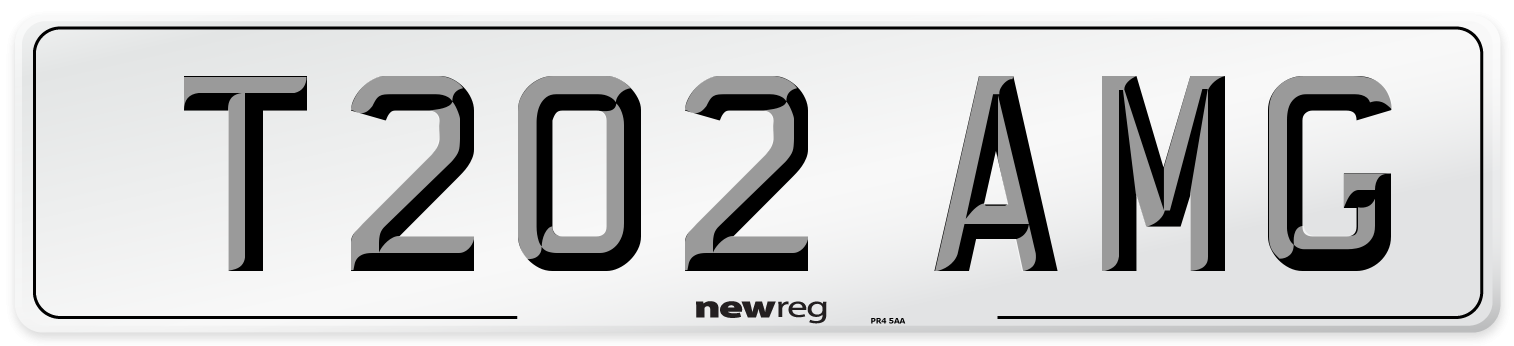T202 AMG Front Number Plate