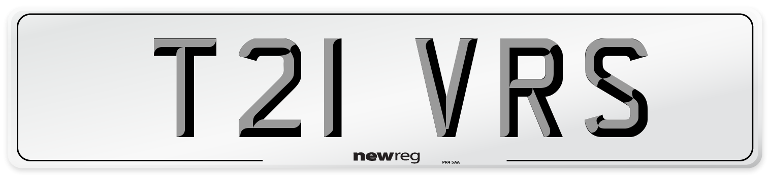 T21 VRS Front Number Plate