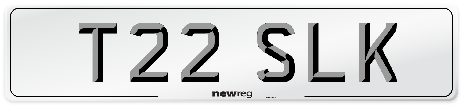 T22 SLK Front Number Plate