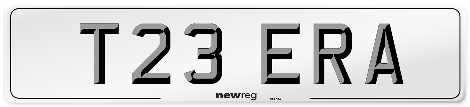 T23 ERA Front Number Plate