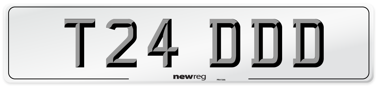 T24 DDD Front Number Plate