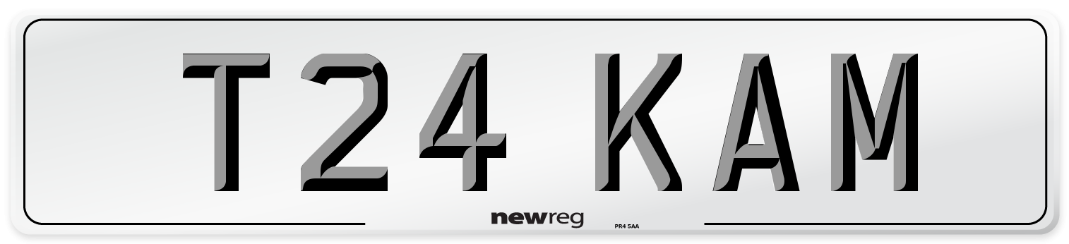 T24 KAM Front Number Plate