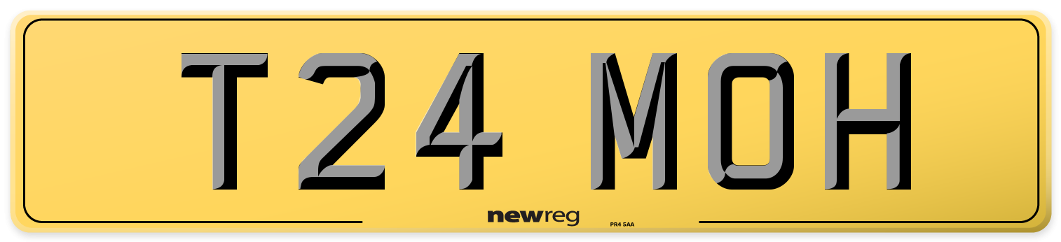 T24 MOH Rear Number Plate