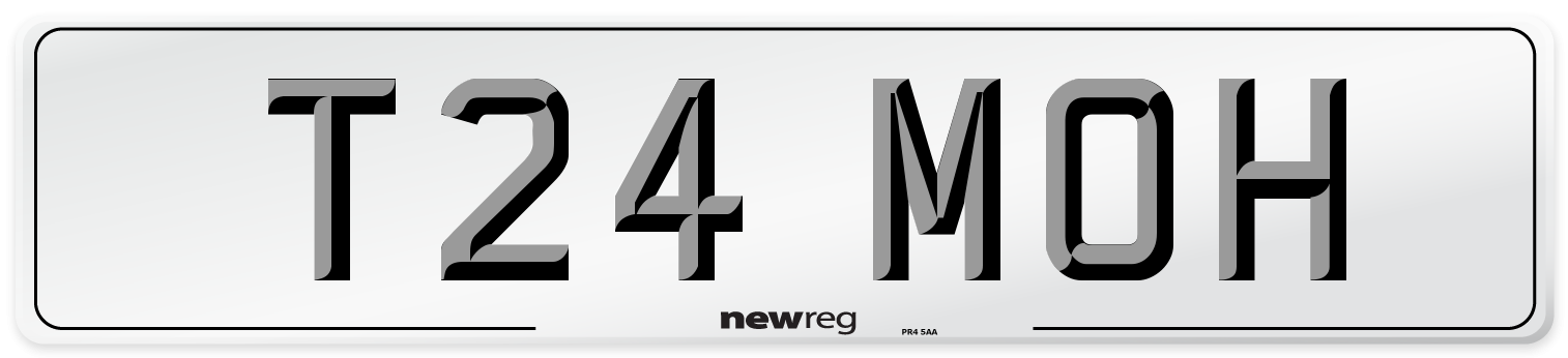 T24 MOH Front Number Plate