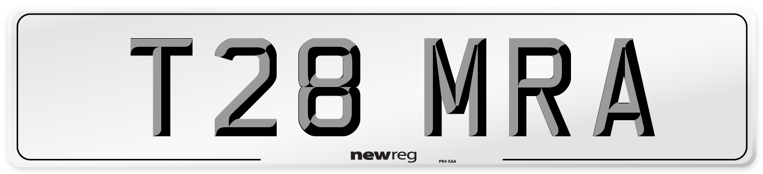 T28 MRA Front Number Plate