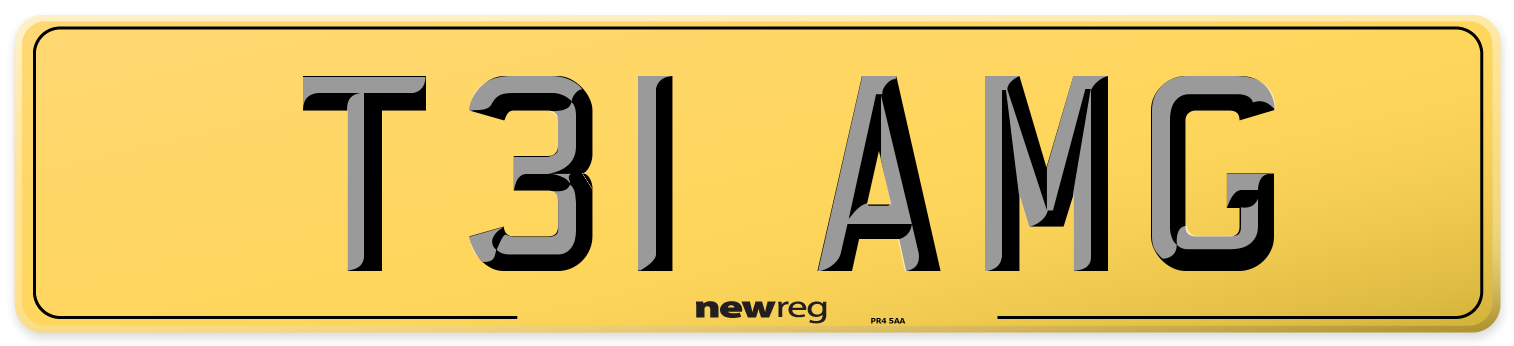 T31 AMG Rear Number Plate
