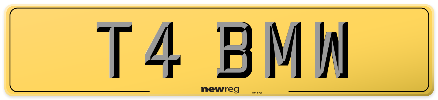 T4 BMW Rear Number Plate