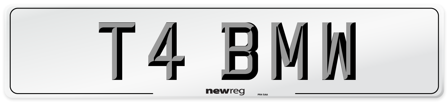 T4 BMW Front Number Plate