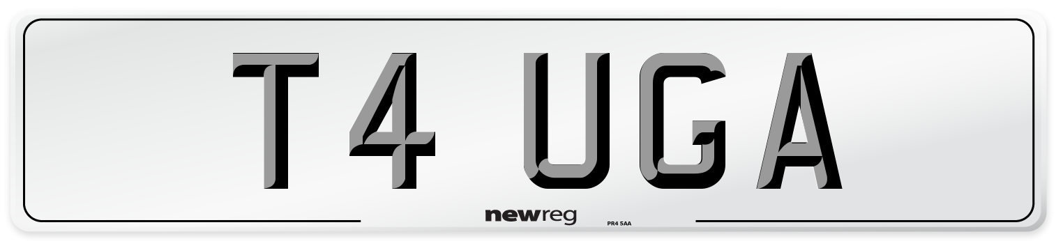 T4 UGA Front Number Plate