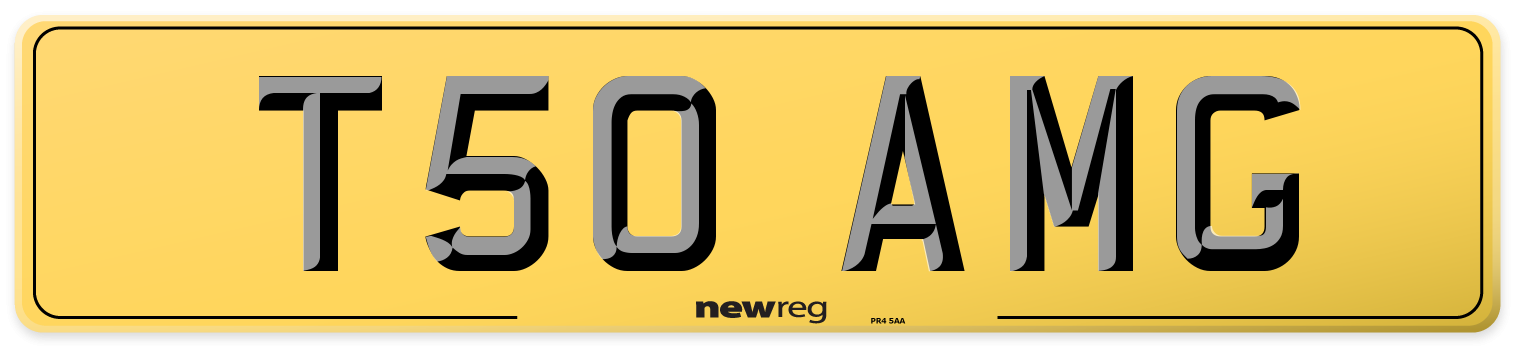 T50 AMG Rear Number Plate