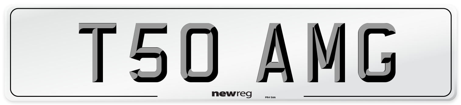 T50 AMG Front Number Plate