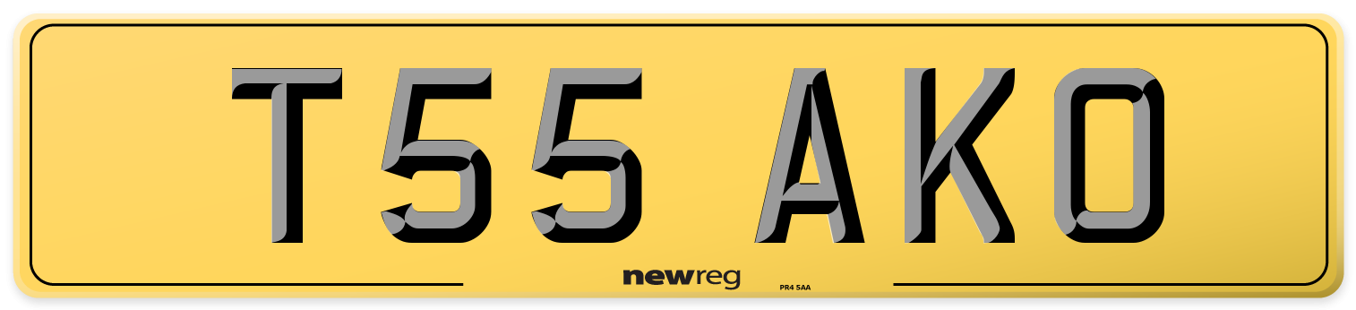 T55 AKO Rear Number Plate