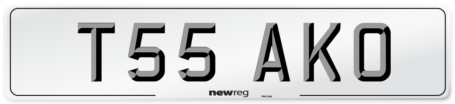 T55 AKO Front Number Plate
