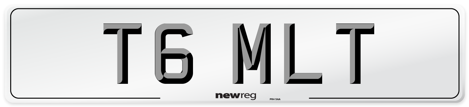 T6 MLT Front Number Plate