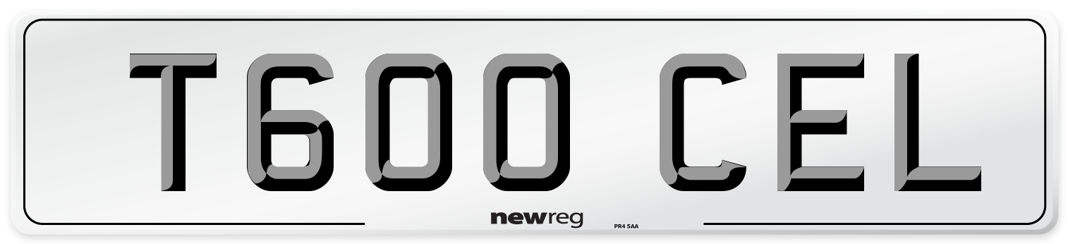 T600 CEL Front Number Plate