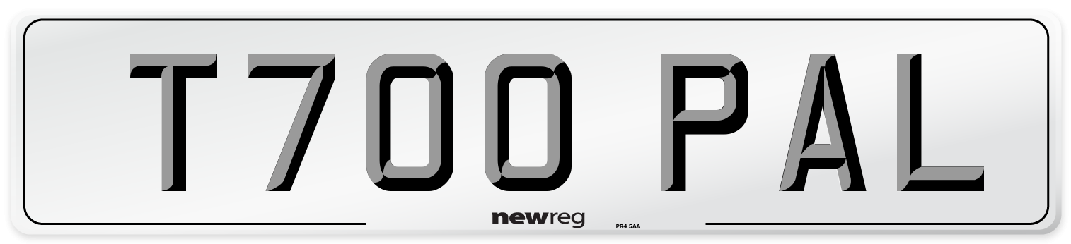 T700 PAL Front Number Plate